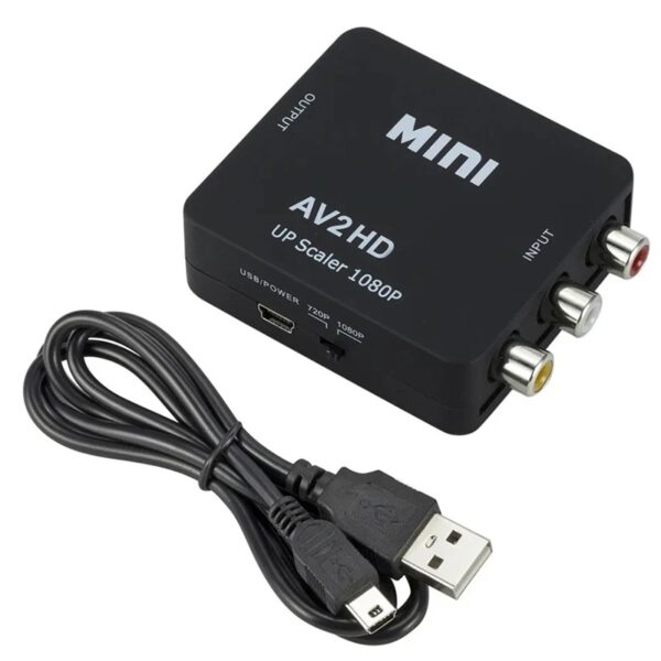 AV to hdmi - Black